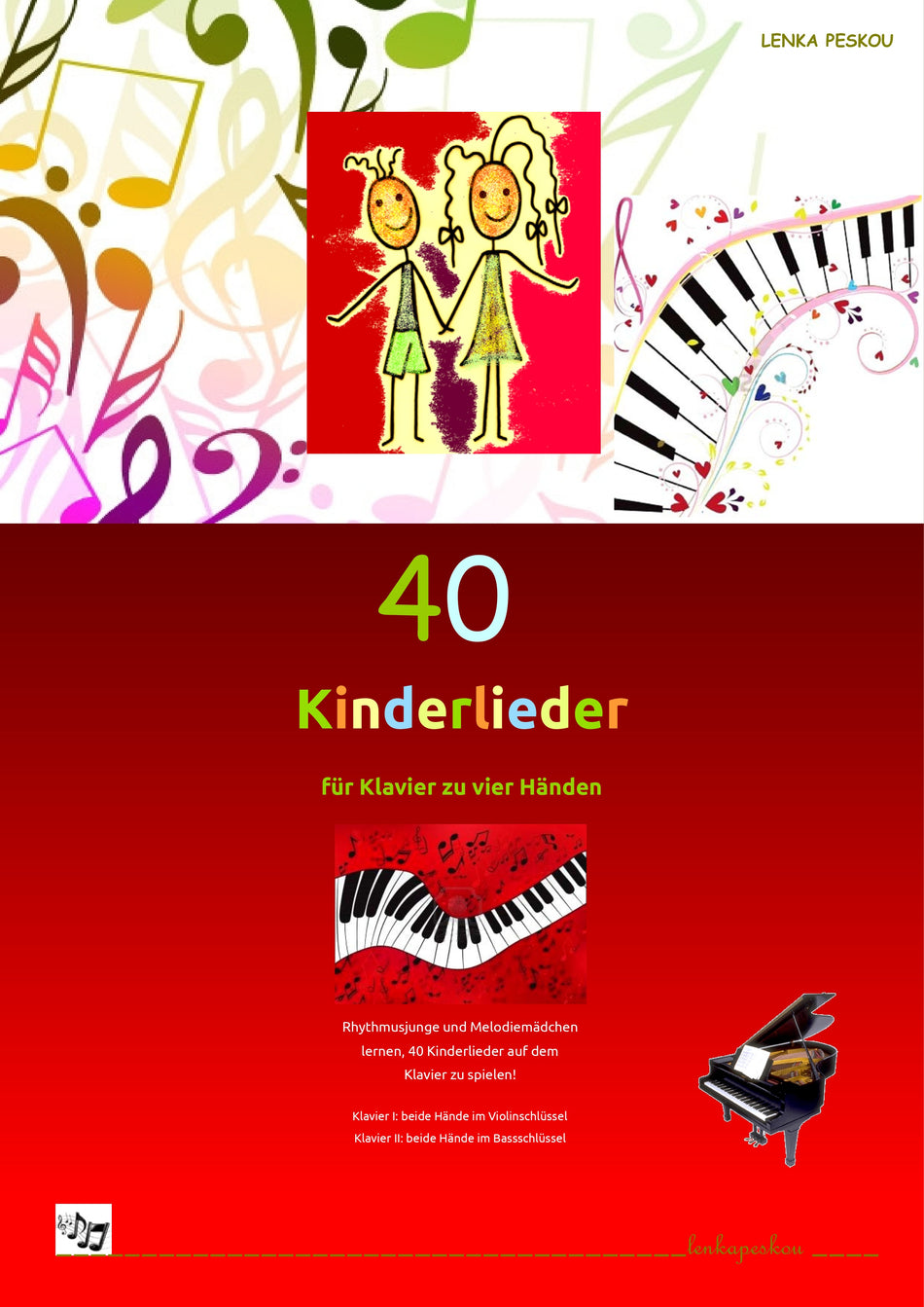 40 KINDERLIEDER FUER KLAVIER ZU VIER HAENDEN DEUTSCH