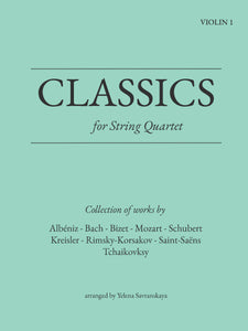 Classics for String Quartet:  Violin 1 Book