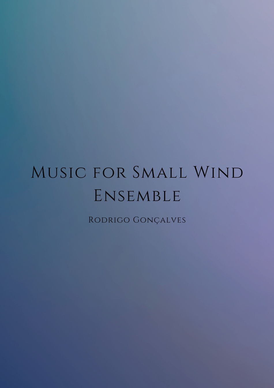 Music for Small Wind Ensemble
